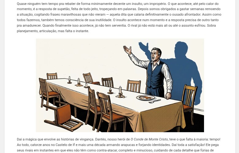 Página de plano de leitura de O Conde de Monte Cristo no Bookstack
